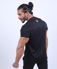 RUNNER BLACK COMPRESSION TEE