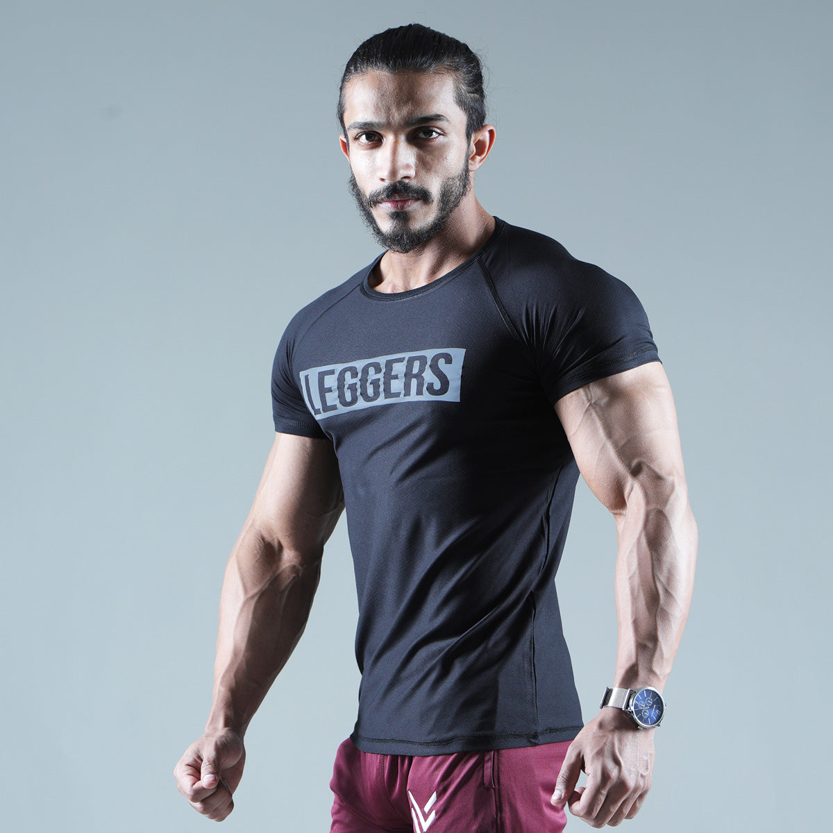 IRON BLACK COMPRESSION TEE