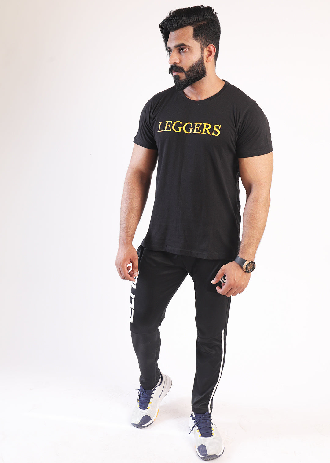 Black Cotton Men's Shirt