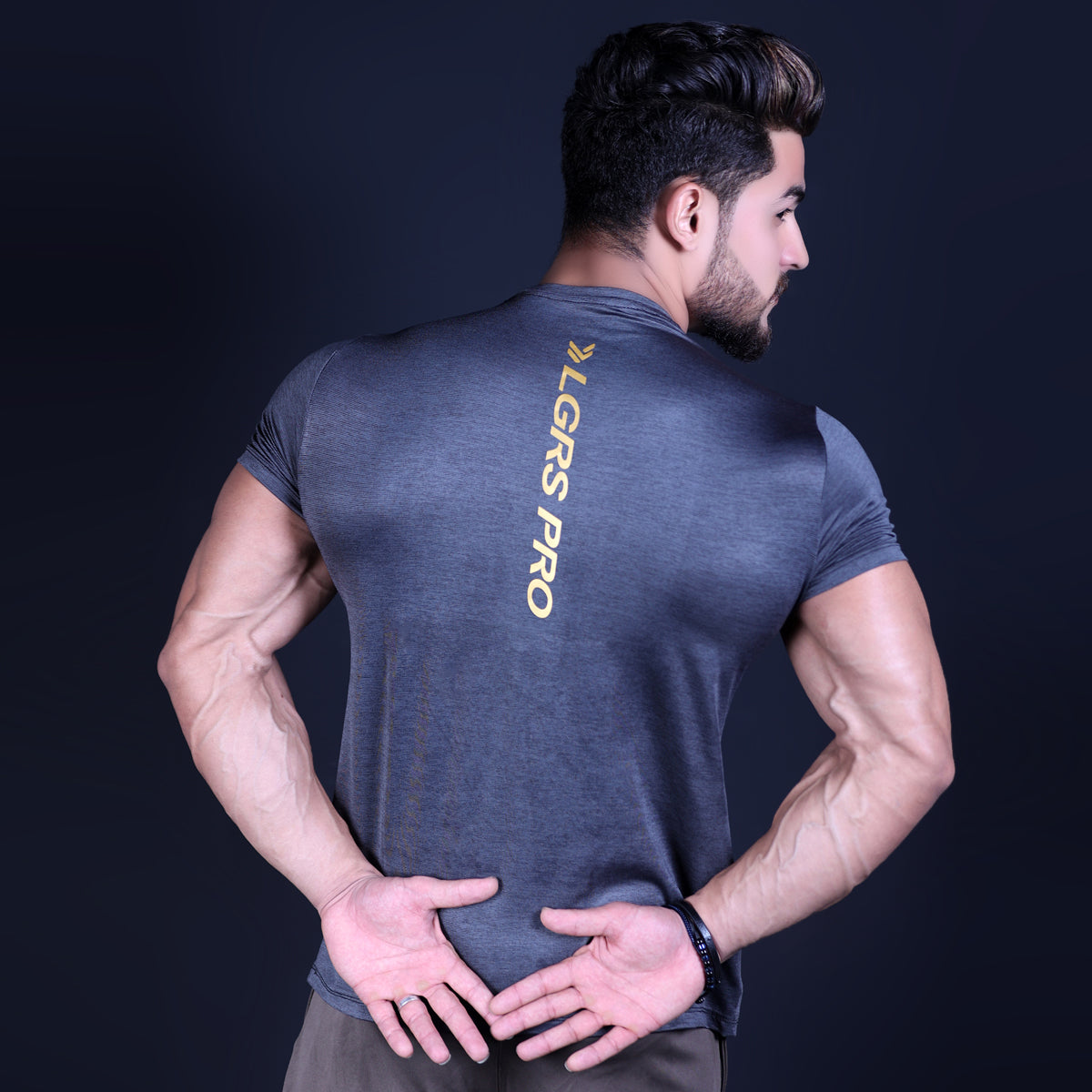 MidNight Gray LEGGERS COMPRESSION TEE