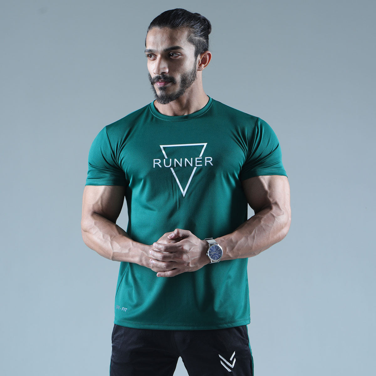Pine RUNNER COMPRESSION TEE