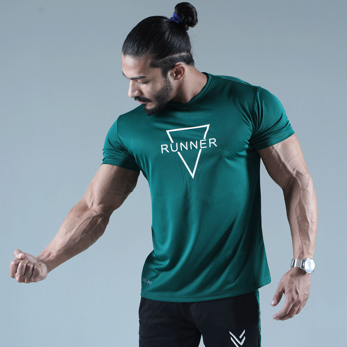 Pine RUNNER COMPRESSION TEE