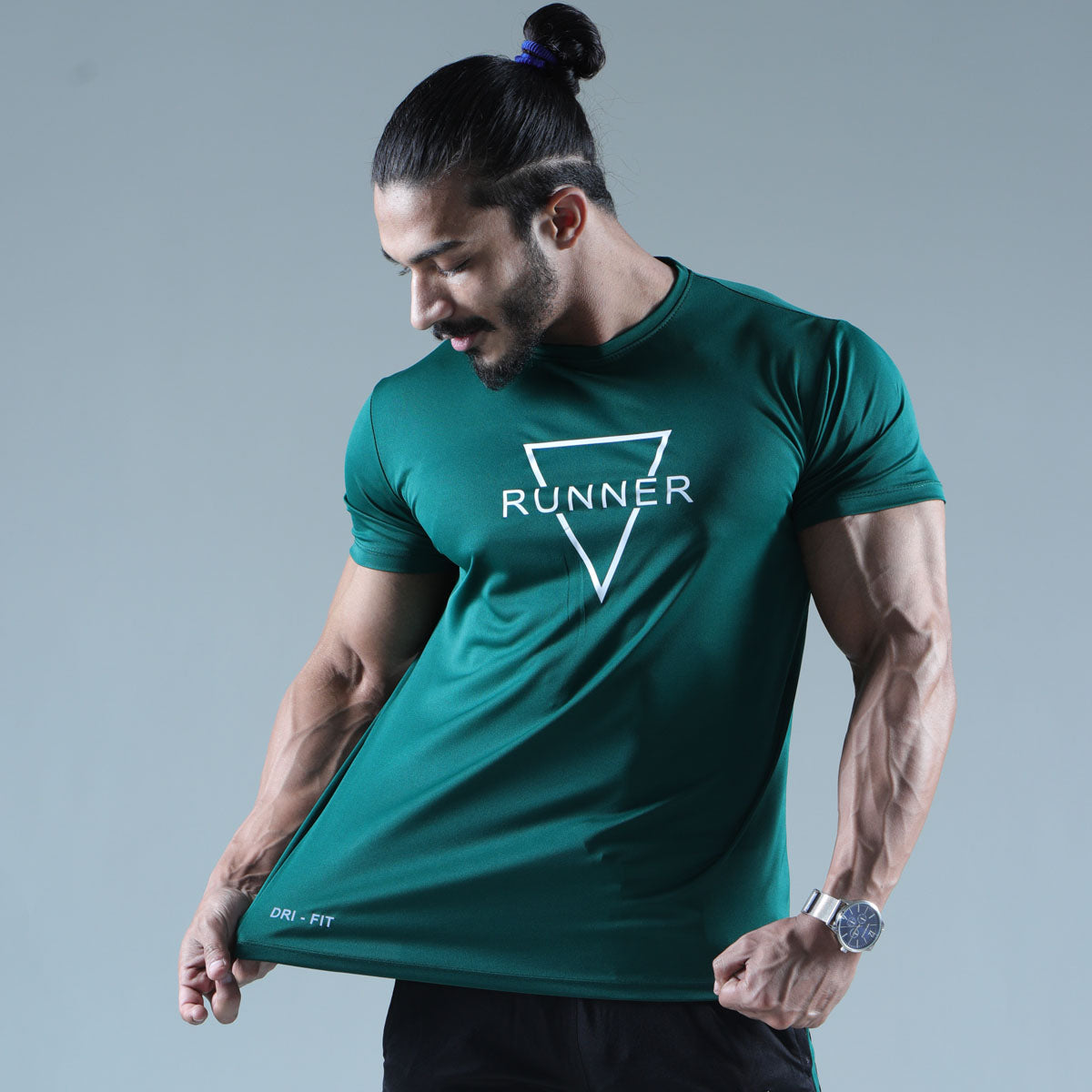 Pine RUNNER COMPRESSION TEE
